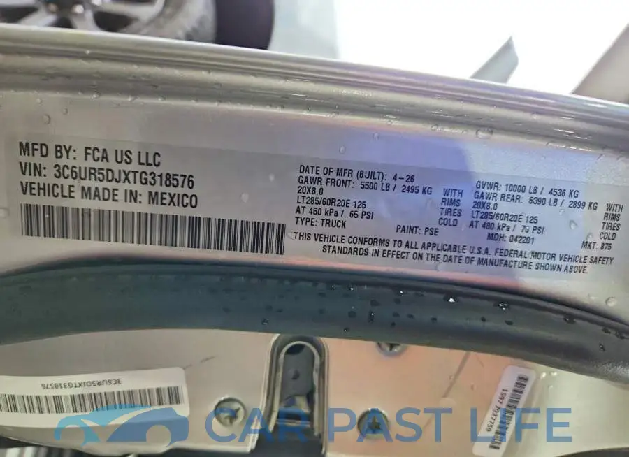 3C6UR5DJXTG318576# 12