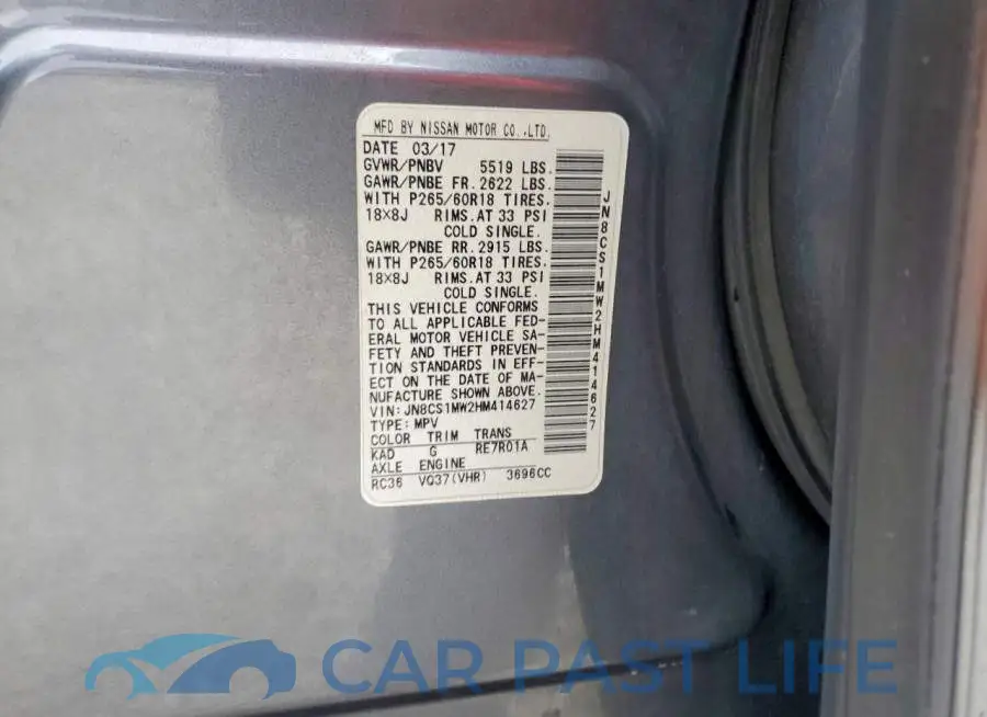 JN8CS1MW2HM414627# 12