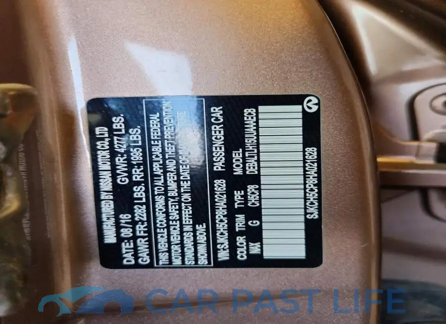 SJKCH5CP8HA021628# 12