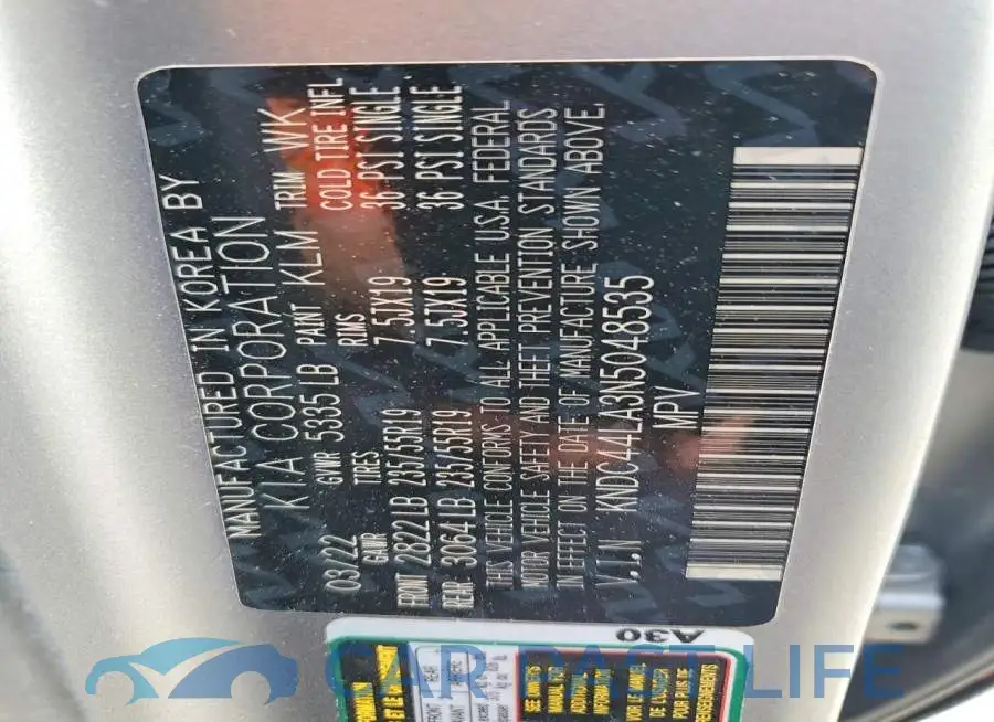 KNDC44LA3N5048535# 13