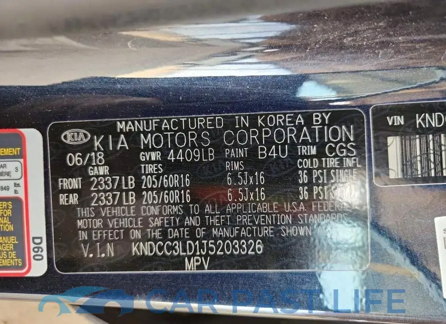 KNDCC3LD1J5203326# 12