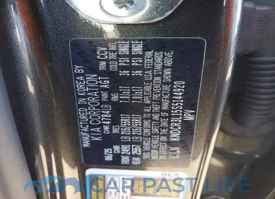 KNDCR3L15S5144920# 13