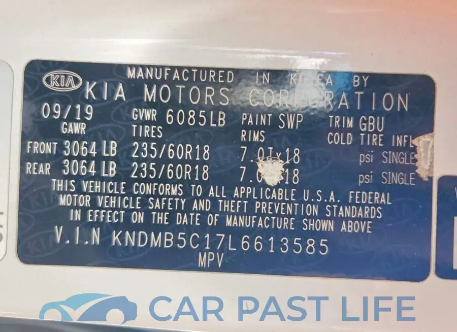 KNDMB5C17L6613585# 13