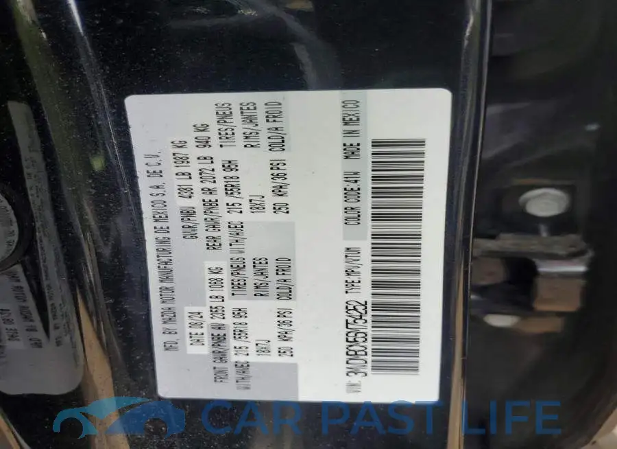 3MVDMBCM5SM754252# 14
