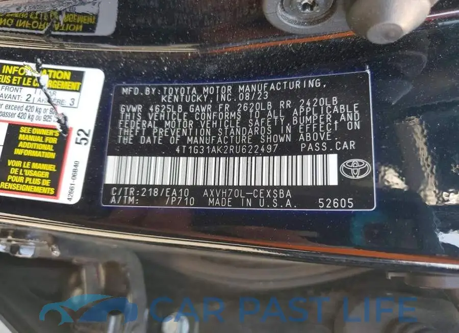 4T1G31AK2RU622497# 12