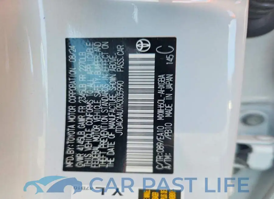 JTDACAAU7R3035990# 12