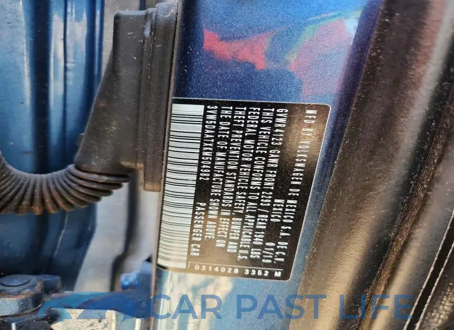 3VW5DAATXKM504982# 12