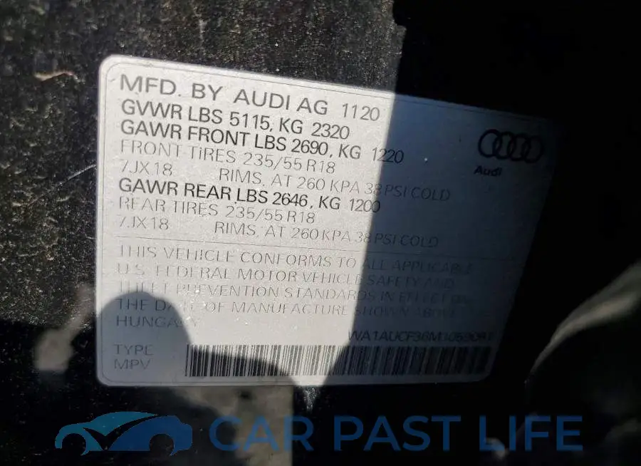 WA1AUCF36M1059091# 12