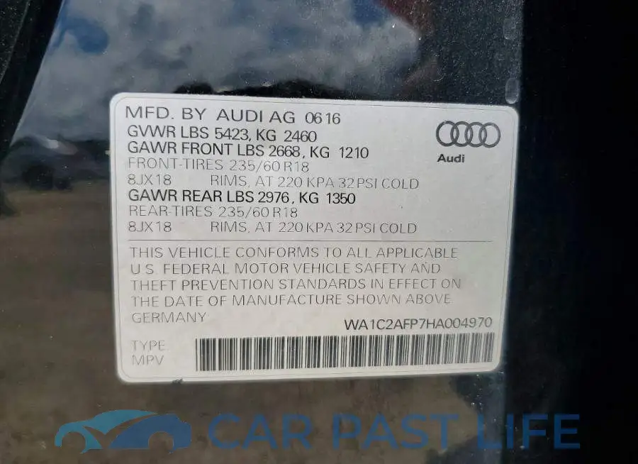 WA1C2AFP7HA004970# 13