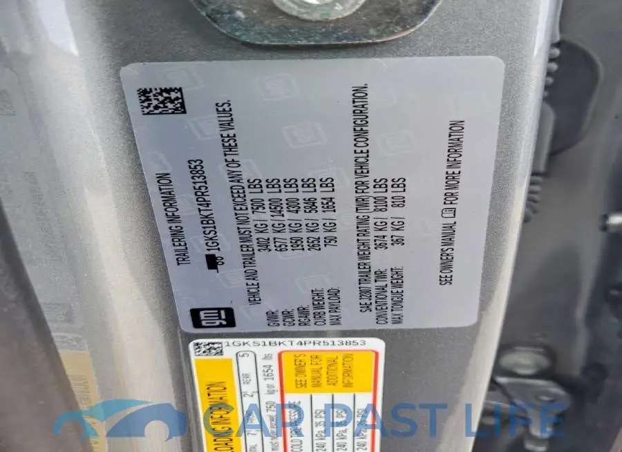 1GKS1BKT4PR513853# 13