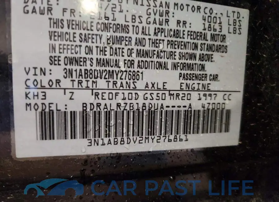 3N1AB8DV2MY276861# 12