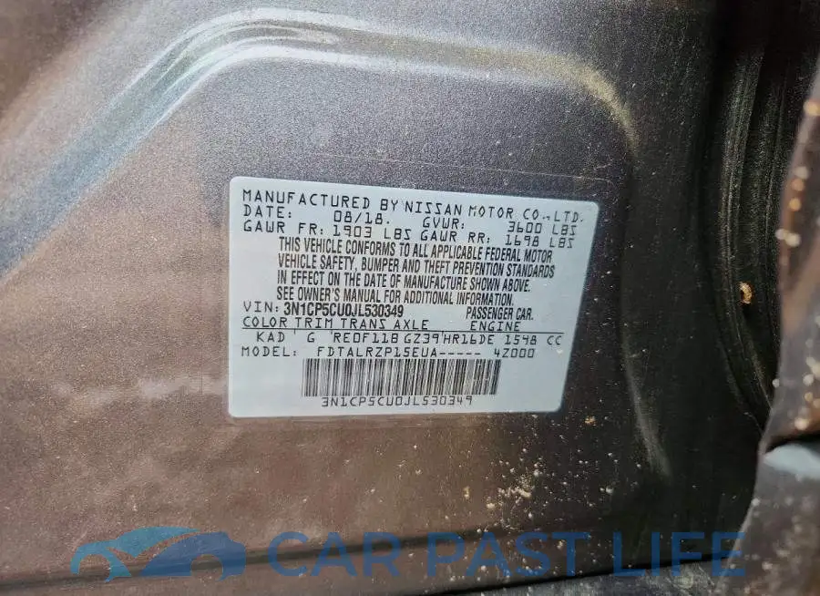 3N1CP5CU0JL530349# 12