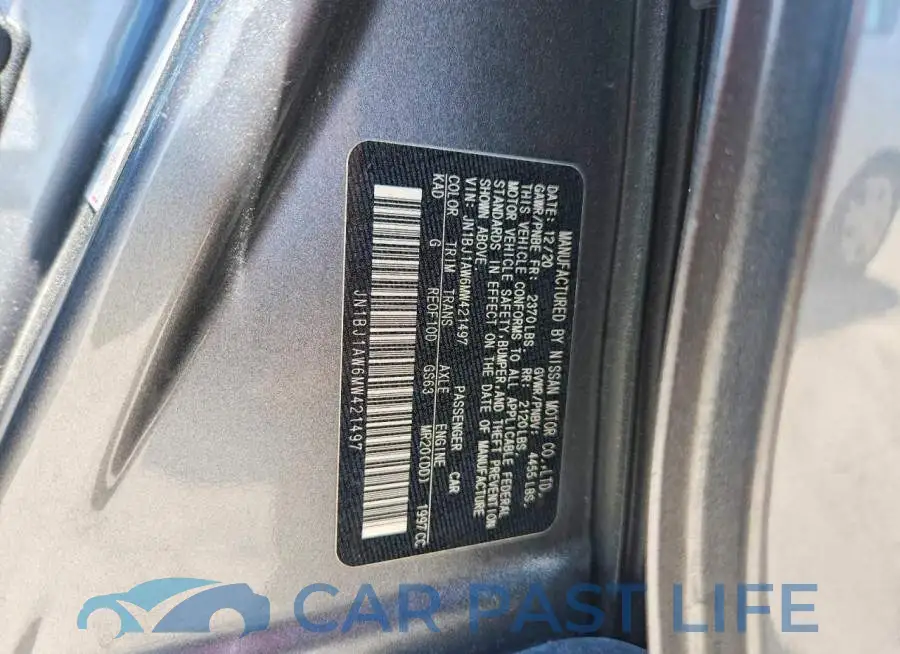 JN1BJ1AW6MW421497# 13
