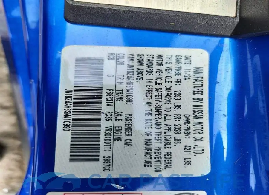 JN1BZ4AH6SM410990# 12