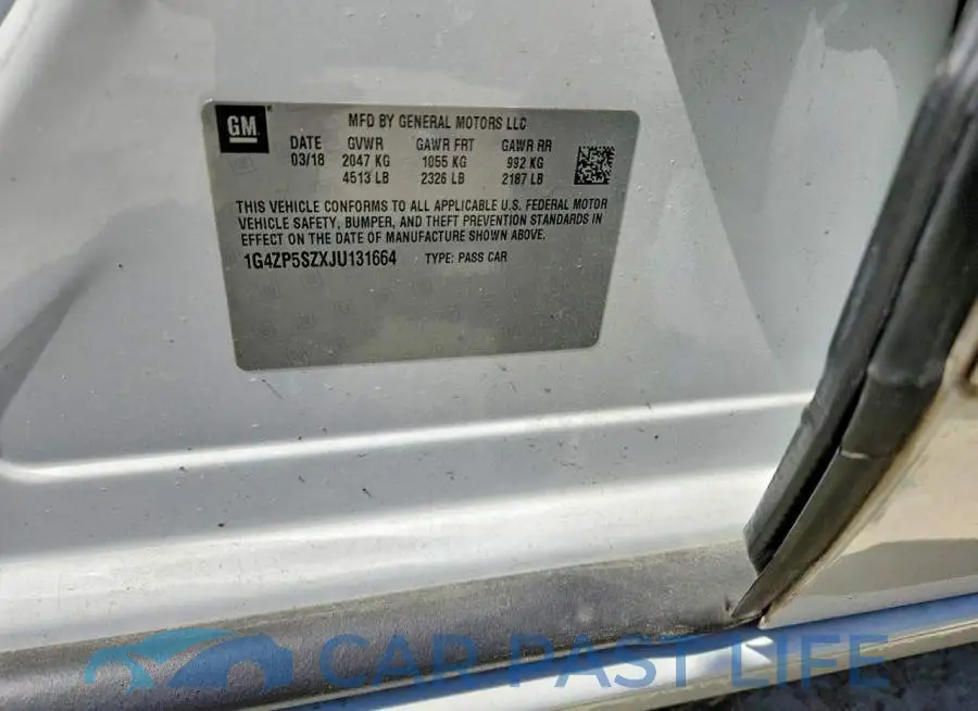 1G4ZP5SZXJU131664# 12