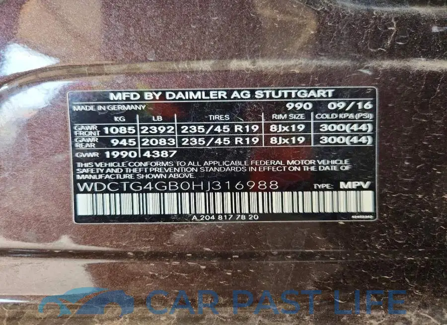 WDCTG4GB0HJ316988# 12