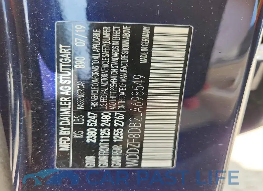 WDDZF8DB2LA698549# 12