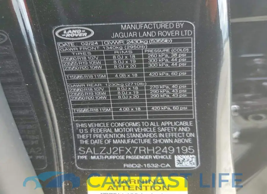 SALZJ2FX7RH249195# 13