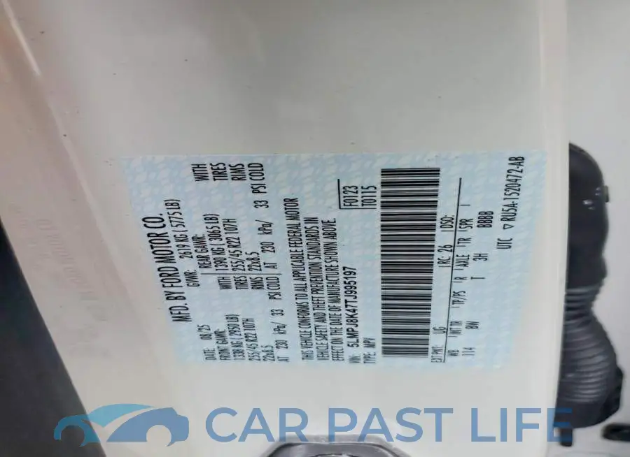 5LMPJ8K47TJ995197# 13