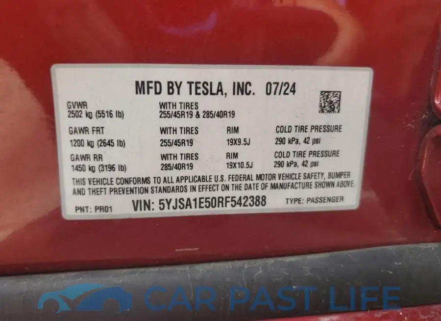 5YJSA1E50RF542388# 12