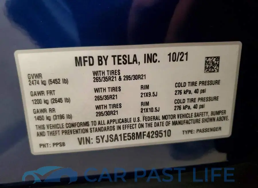 5YJSA1E58MF429510# 12