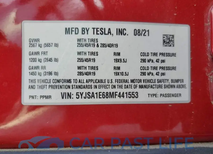 5YJSA1E68MF441553# 13