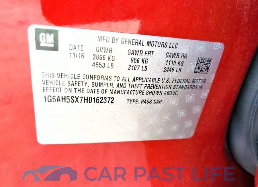 1G6AH5SX7H0162372# 12