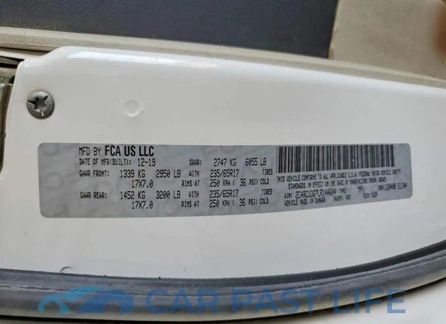 2C4RC1DG7LR144604# 13