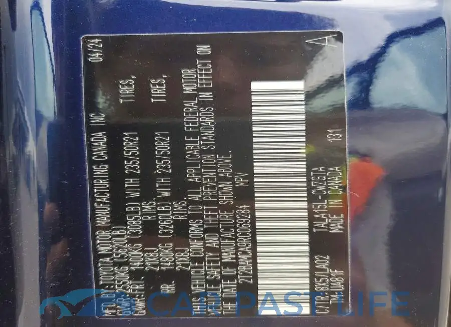 2T2BAMCA9RC069284# 13