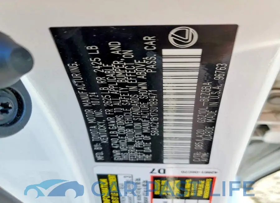 58ACZ1B17SU189471# 12