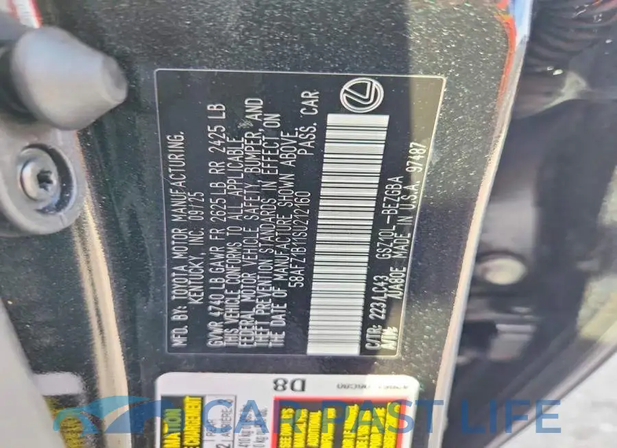 58AFZ1B11SU212160# 12