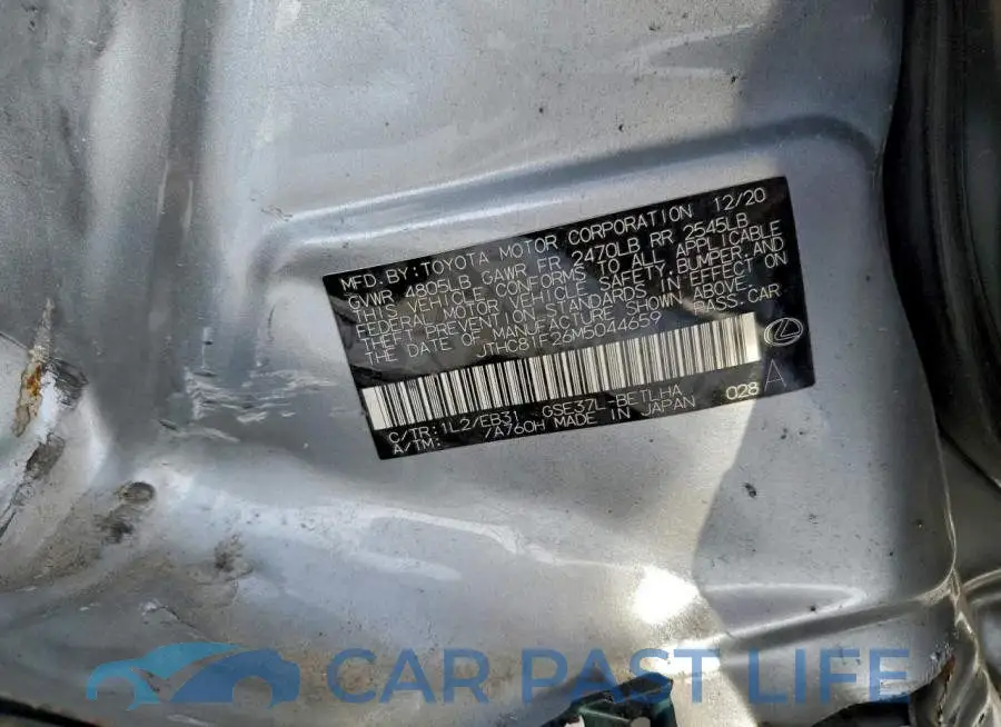 JTHC81F26M5044659# 12