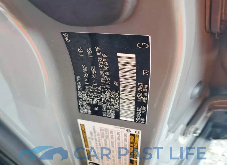 JTJVBCDX2S5064603# 12