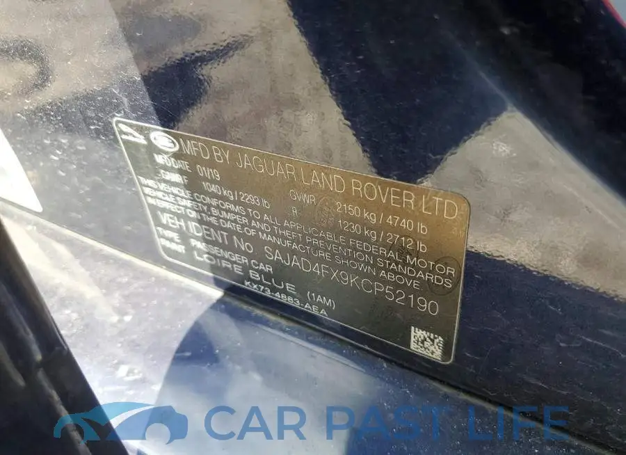 SAJAD4FX9KCP52190# 12
