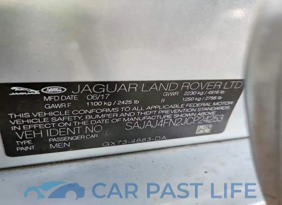 SAJAJ4FN2JCP24253# 12