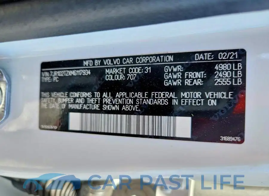 7JR102TZXMG117934# 12