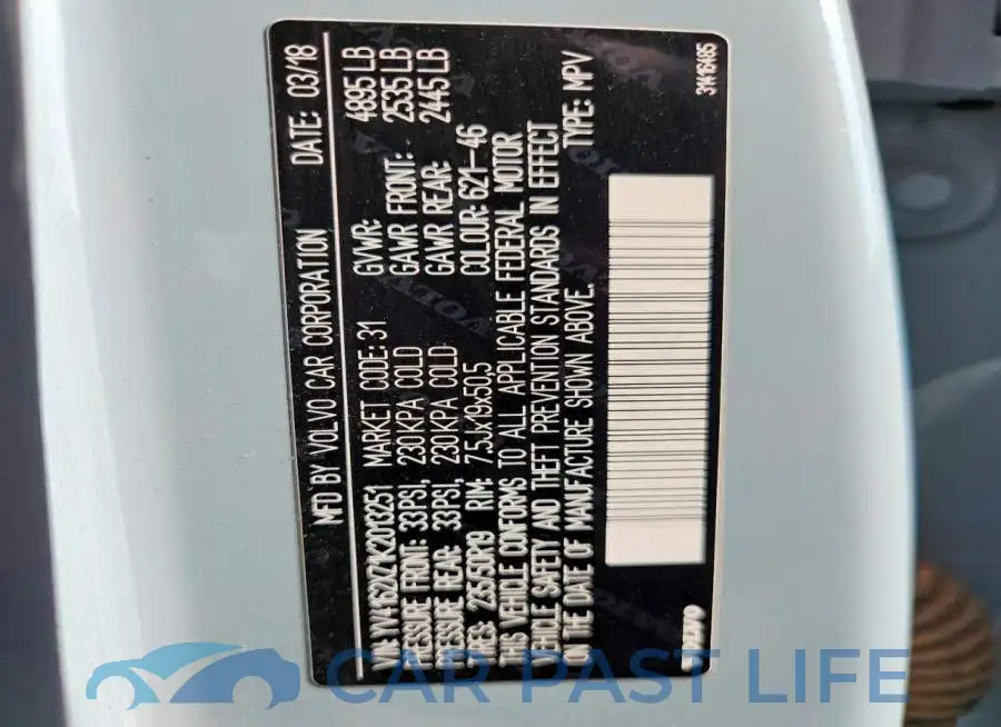 YV4162XZ1K2013251# 12