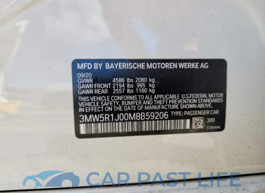 3MW5R1J00M8B59206# 12