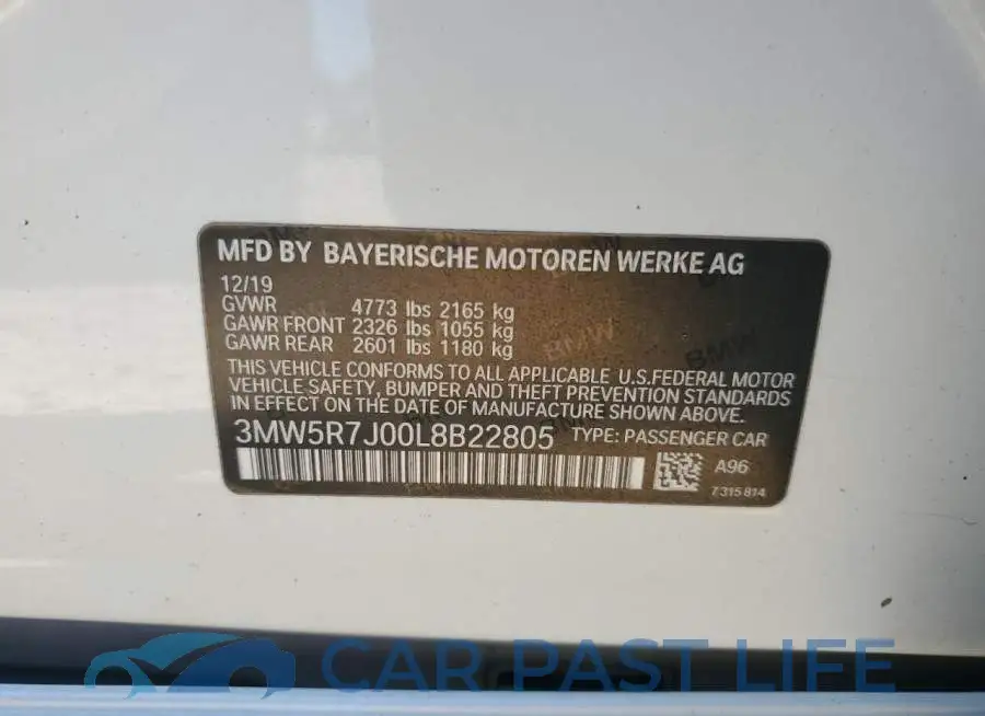 3MW5R7J00L8B22805# 12