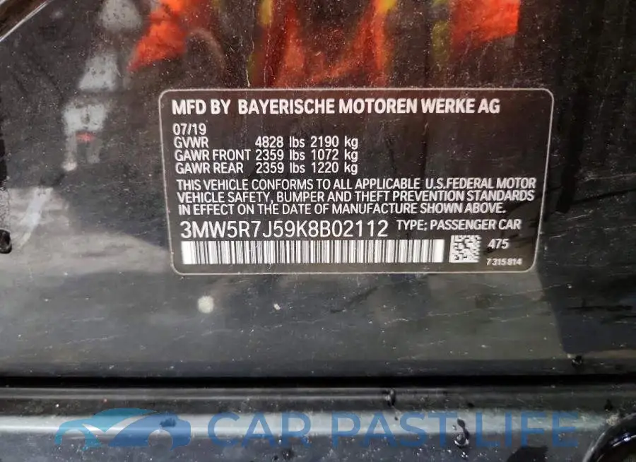 3MW5R7J59K8B02112# 12
