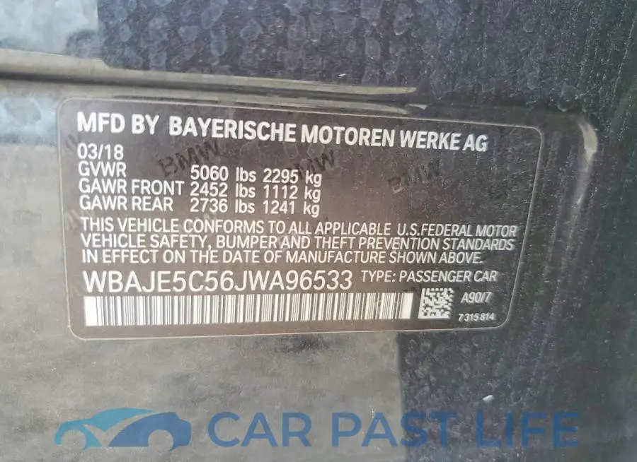 WBAJE5C56JWA96533# 12