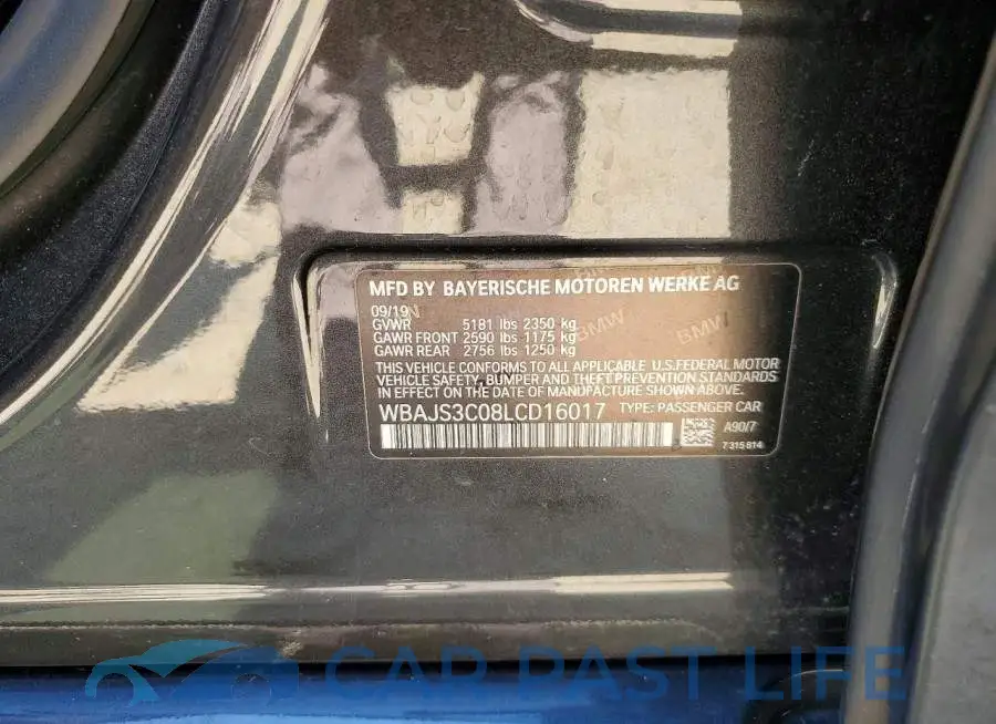 WBAJS3C08LCD16017# 13