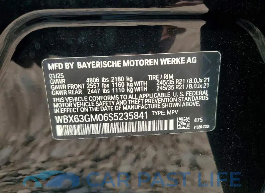 WBX63GM06S5235841# 13