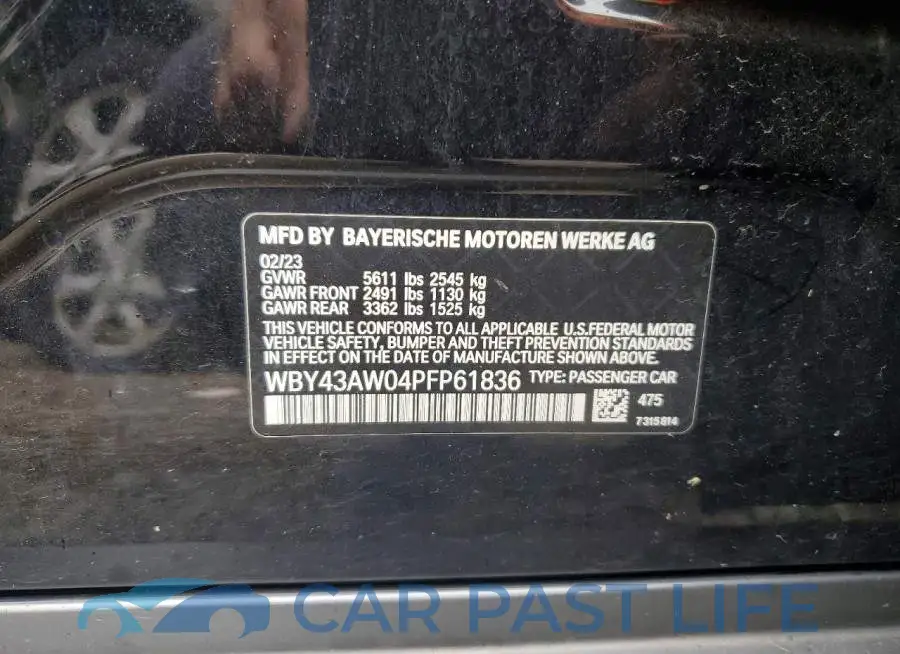 WBY43AW04PFP61836# 13