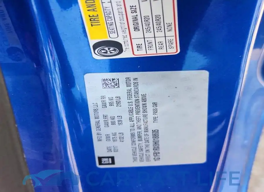 1G1FB1RX8H0188605# 12