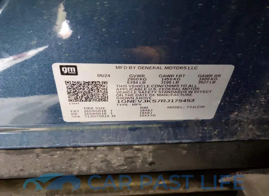 1GNEVJKS7RJ175453# 13
