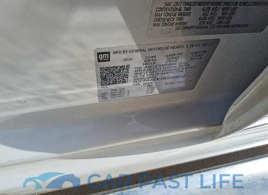 3GCPAAEK1RG388652# 13
