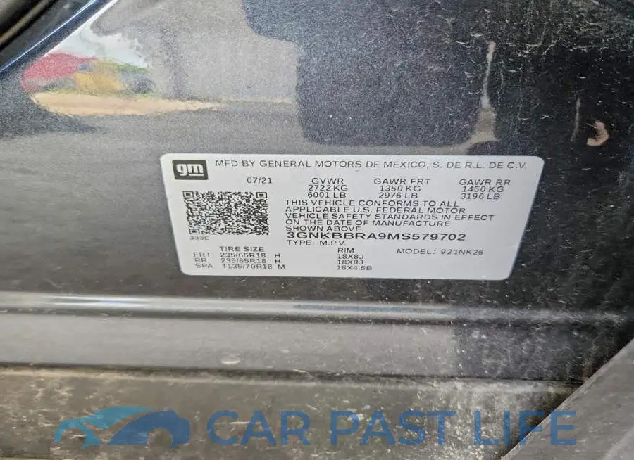 3GNKBBRA9MS579702# 13