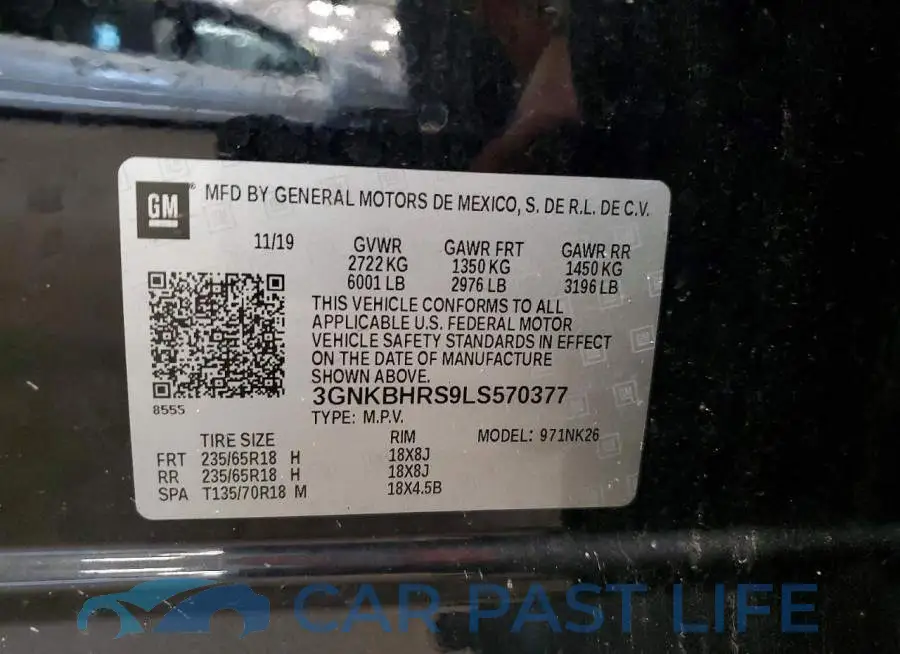 3GNKBHRS9LS570377# 13