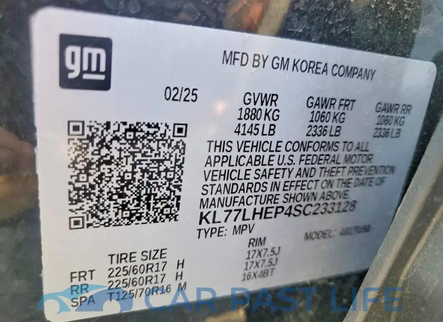 KL77LHEP4SC233128# 14